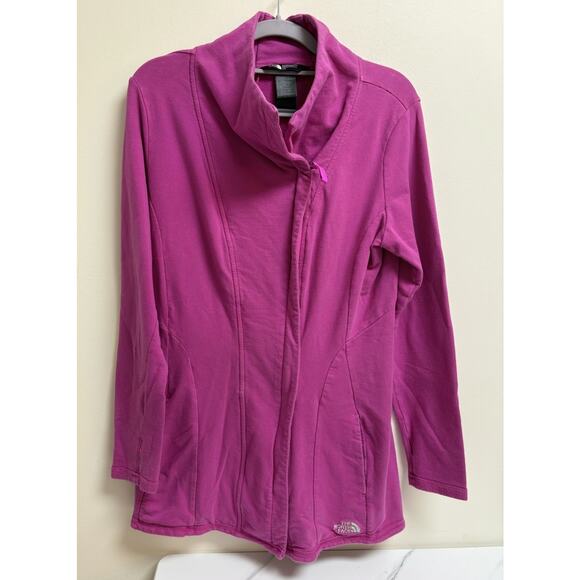 The North Face Jackets & Blazers - The North Face Women's Pink Full ZIp-Cotton Jacket Size L- Longline Casual